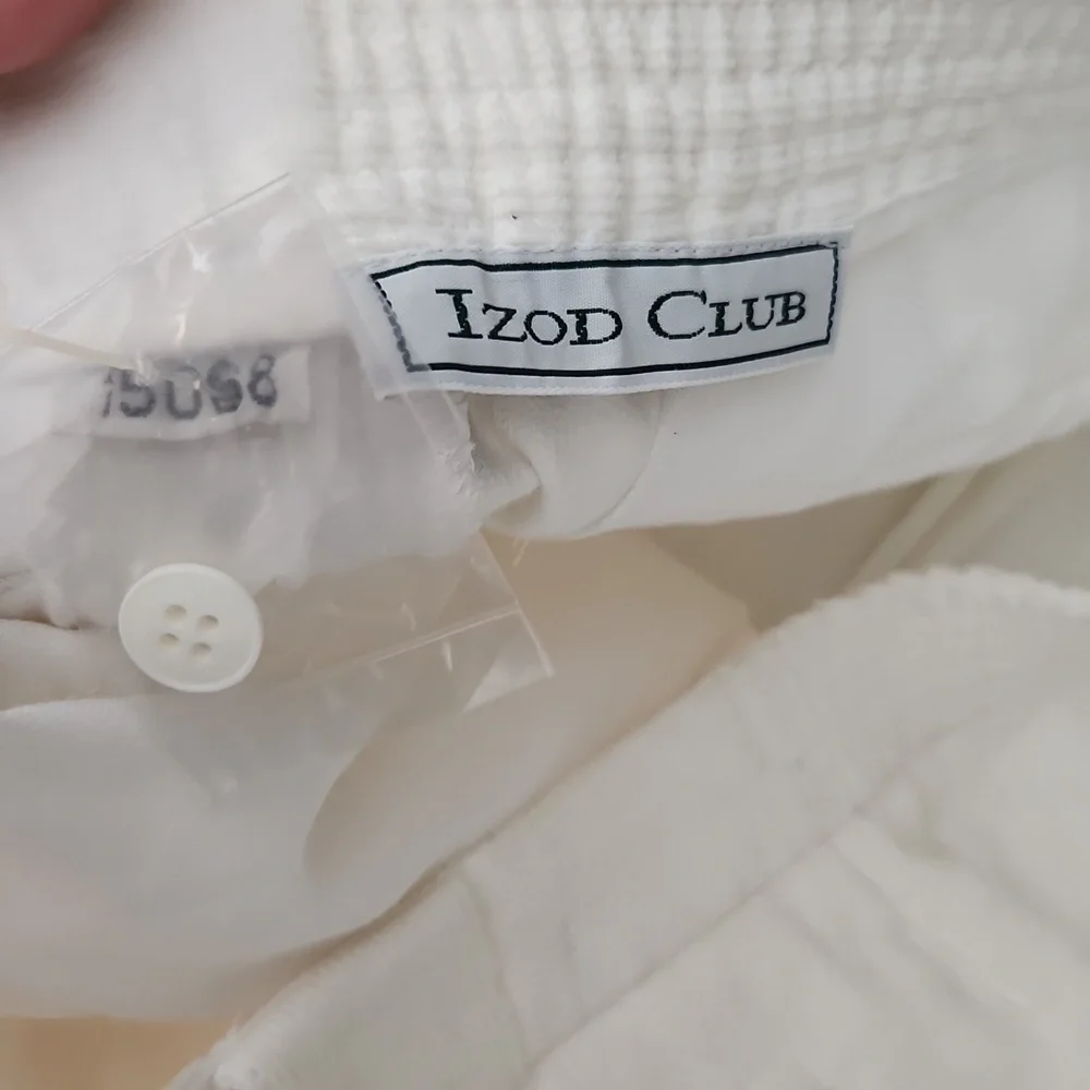 Izod Club shorts Size 16 womens Corduroy High waisted white